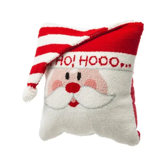 Glitzhome&reg; Hooked 3D Santa Pillow Set {5}