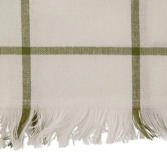 DII&reg; Ventana Green Check Fringed Cloth Dinner Napkins, 6ct. {5}