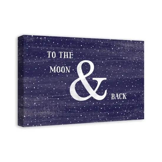 To The Moon & Back Canvas Wall Art {3}