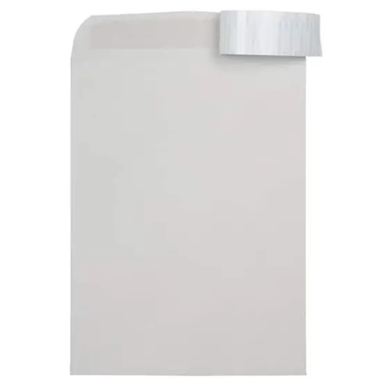 JAM Paper 9" x 12" Light Gray Kraft Peel & Seal Closure Envelopes, 25ct. {3}
