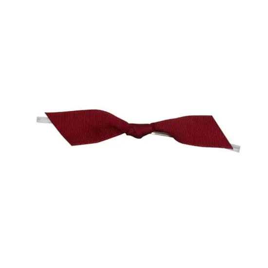 JAM Paper 7/8" Grosgrain Twist Tie Flair Bows, 100ct. Cranberry {1}