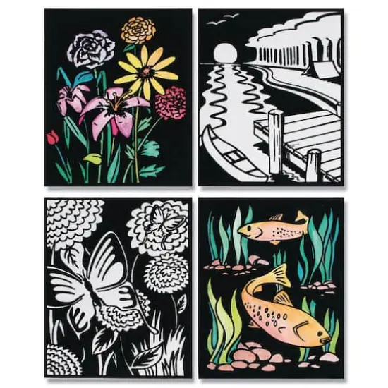 S&S&reg; Worldwide Sea & Floral Velvet Art Posters, 12ct. {1}