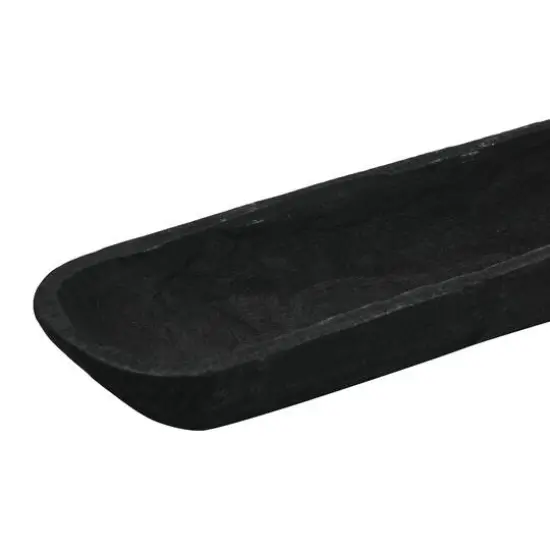 Hello Honey&reg; 23" Decorative Paulownia Wood Bowl Black {6}