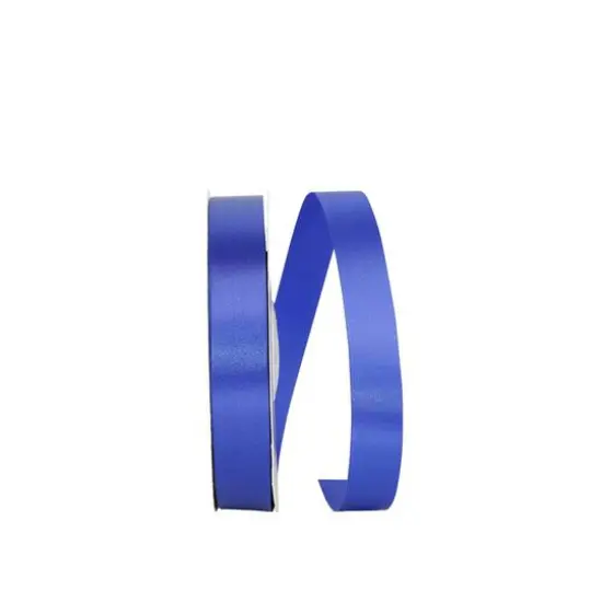 JAM Paper 7/8" x 100yd. Single Face Satin Allure Ribbon Royal {1}