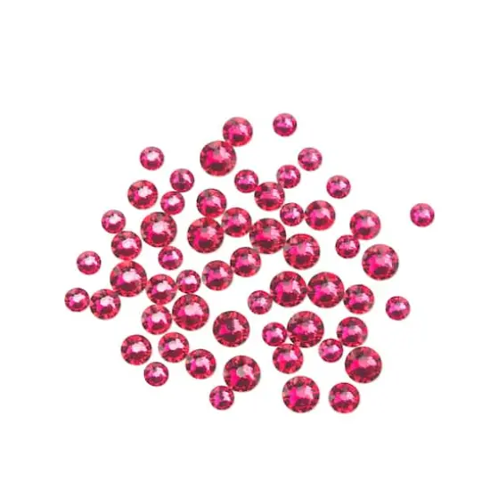 Round Flatback Austrian Crystals Mix by Bead Landing&trade;, 60ct. Ruby {1}
