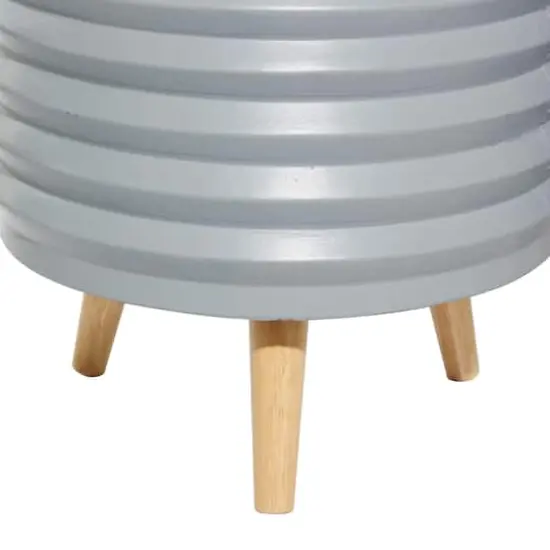 Set of 3 Grey MgO Contemporary Planter 18", 16", 14" {5}