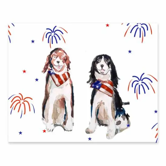 10" American Dogs Tabletop Canvas {1}