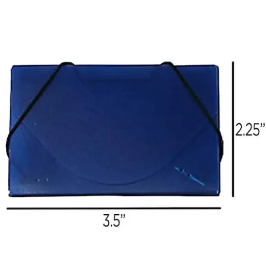 JAM Paper Plastic Business Card Holder Case Ice Blue Frosted {6}