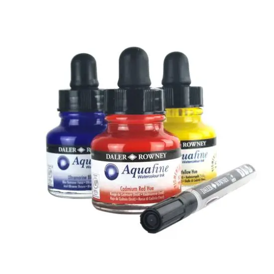 Daler-Rowney Aquafine Watercolor Ink Set, 3ct. {6}