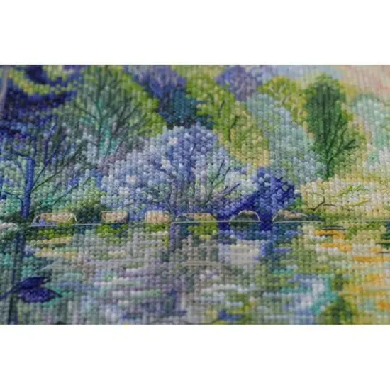 Abris Art Dawn Over the River Counted Cross Stitch Kit {6}
