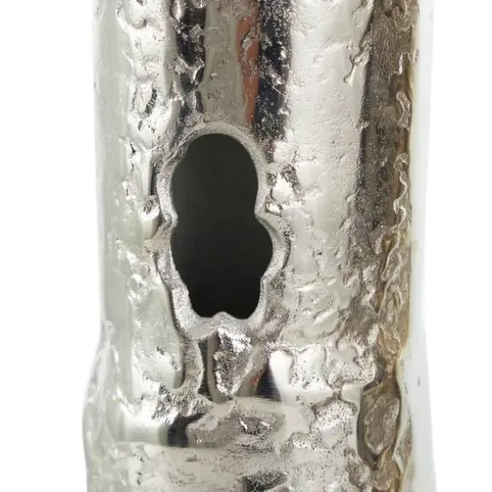 CosmoLiving by Cosmopolitan Silver Aluminum Tree Trunk Inspired Vase Set {6}