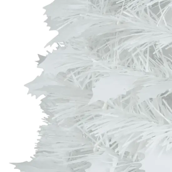 6ft. Unit White Tinsel Pop-Up Artificial Christmas Tree {4}