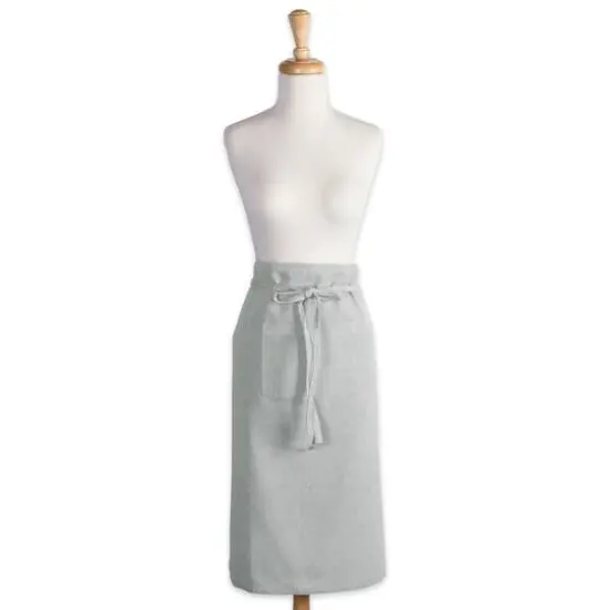 DII&reg; Solid Chambray Bistro Apron Artichoke Green {7}