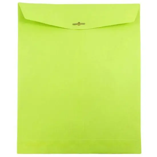 JAM Paper 10" x 13" Lime Green Open End Catalog Envelopes {3}