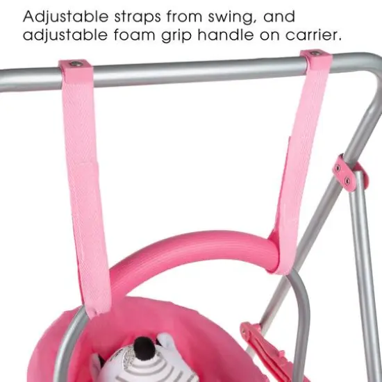 2-in-1 Baby Doll Swing and Carrier Toy Set {7}