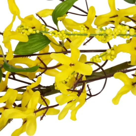 5ft. Yellow Forsythia & Berry Floral Spring Garland {6}