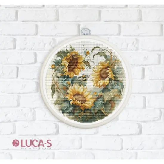 Luca-S Sunflower Counted Cross-Stitch Kit {5}