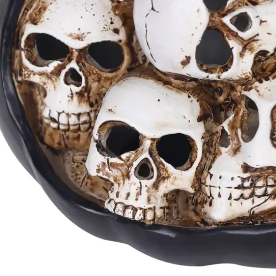 5.75" Skull Pumpkin LED Tabletop Accent by Ashland&reg; {6}