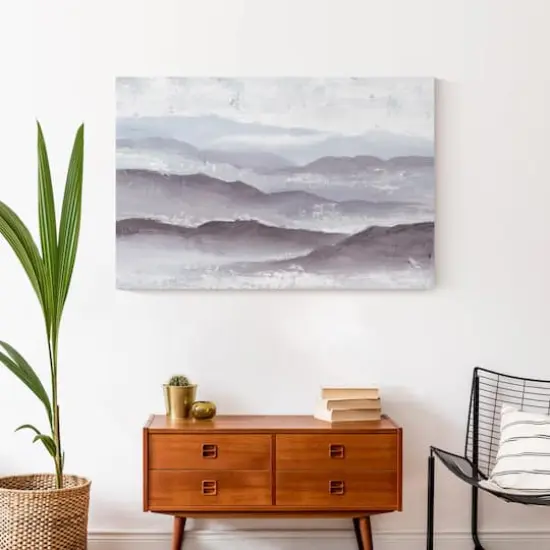 Painted Mountainscape 36" x 24" Canvas Wall Art {5}
