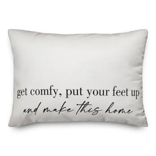 20" x 14" Get Comfy Indoor/Outdoor Throw Pillow {1}
