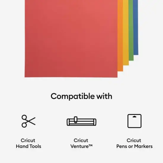 Cricut&reg; Smart Paper&trade; Bright Bow 13" x 25" Sticker Cardstock Sampler, 20 Sheets {8}