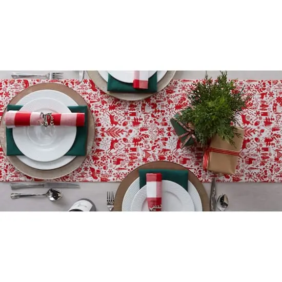 DII&reg; 72" Christmas Woods Embellished Table Runner {7}