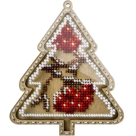Wonderland Crafts Winterberry Tree Bead Embroidery on Wood Kit {1}