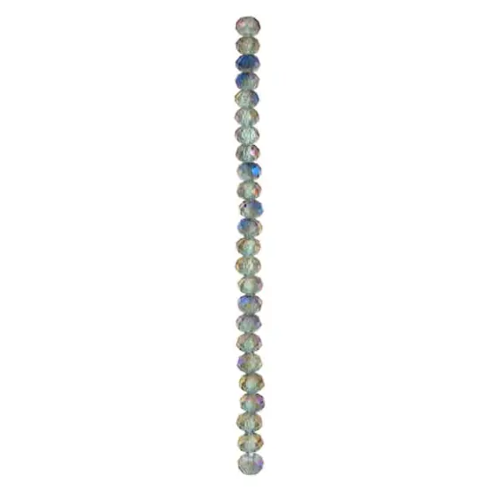 Gray Glass Faceted Rondelle Beads by Bead Landing&trade; {4}