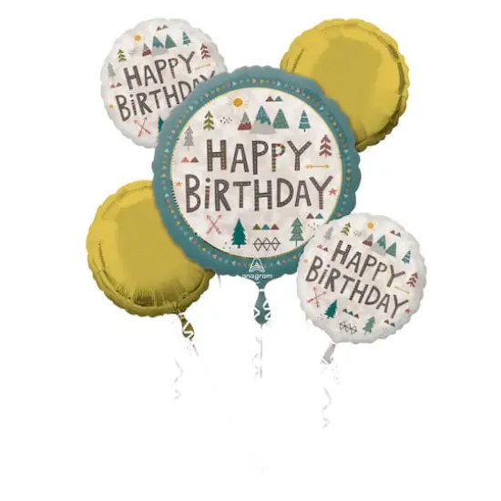 Wilderness Birthday Foil Balloon Bouquet {1}