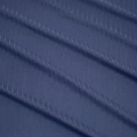 Fabric Merchants Polyester Blend Ribbed Fabric Navy {1}