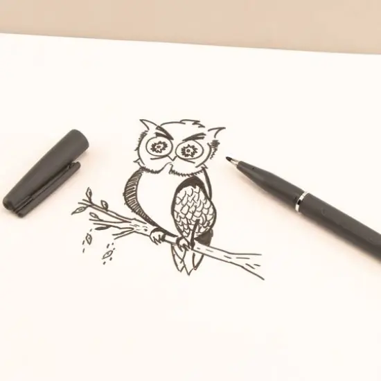 Pentel Arts&reg; Fiber Tip Sign Pen, Black {5}