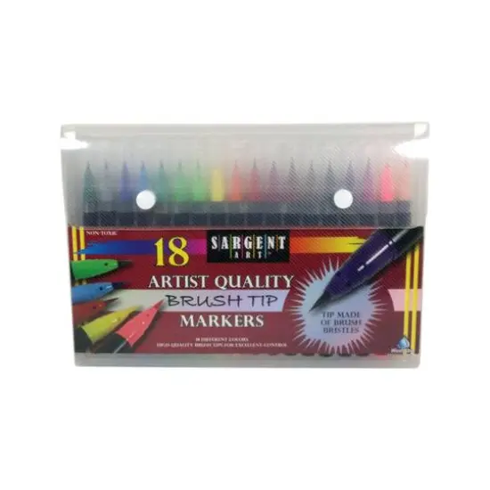 Sargent Art&reg; 18-Piece Artist Brush Tip Marker Set {1}