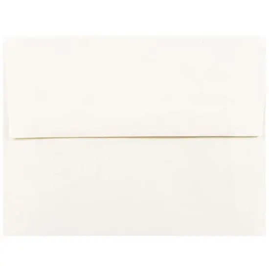 JAM Paper 4.375" x 5.75" Recycled Parchment Invitation Envelopes, 50ct. White {1}