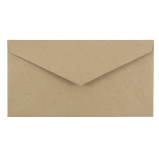 JAM Paper 3.875" x 7.5" Monarch Premium Envelopes, 50ct. Brown Kraft {2}