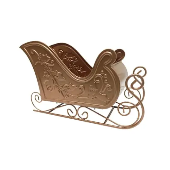 12.25" Gingerbread Metal Sled by Ashland&reg; {3}