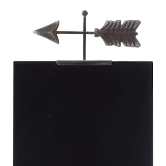 20" Black Metal Farmhouse Chalkboard Sign {5}