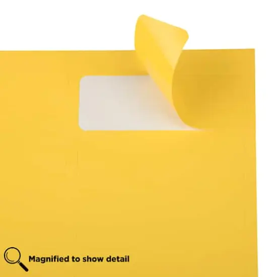 JAM Paper Standard Mailing Return Address Labels Yellow {6}