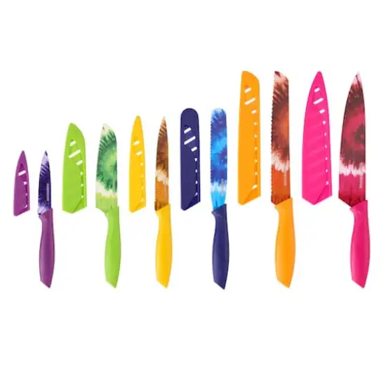 Farberware Rainbow Tie Dye Knife Set {1}