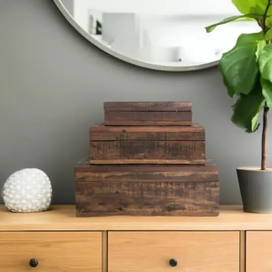 Hello Honey&reg; Natural Reclaimed Vintage Wood Box Set {1}