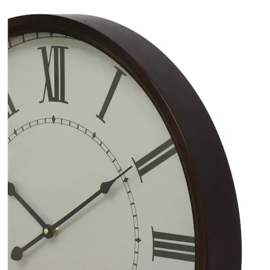 White Traditional Metal Wall Clock {4}