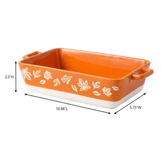 11" Orange Fall Foliage Baking Dish by Ashland&reg; {5}
