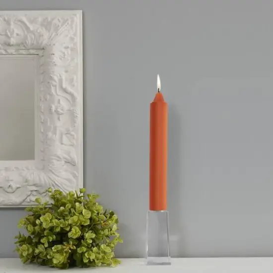 Root Candles 9" Unscented Smooth Collenette Taper Candles, 4ct. Rust {4}