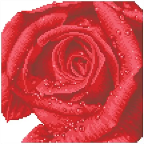 Diamond Dotz&reg; Intermediate Rose Dew with Frame Diamond Painting Kit {3}
