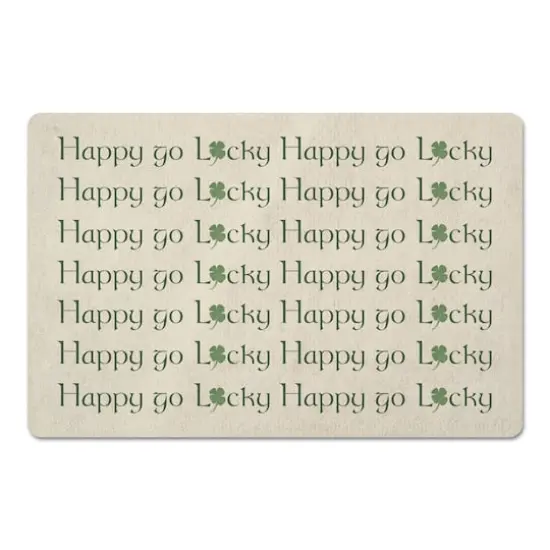 Happy Go Lucky 18" x 27" Floor Mat {1}