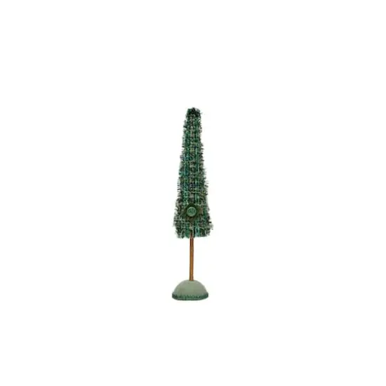 Hello Honey&reg; Green Plaid Raw-Edged Tweed Tree & Wood Base {1}