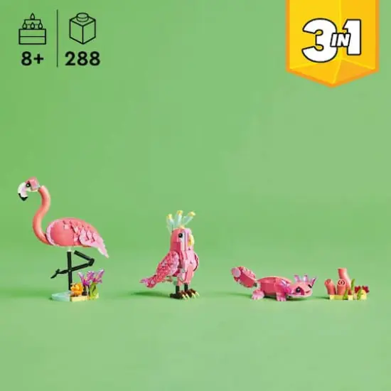 LEGO&reg; Creator 3in1 Wild Animals: Pink Flamingo Animal Toy Playset 31170 {5}