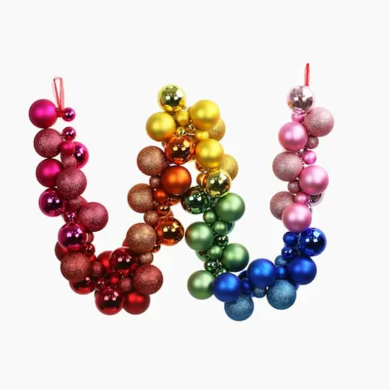 6ft. Multicolor Rainbow Shatterproof Ball Garland by Ashland&reg; {1}