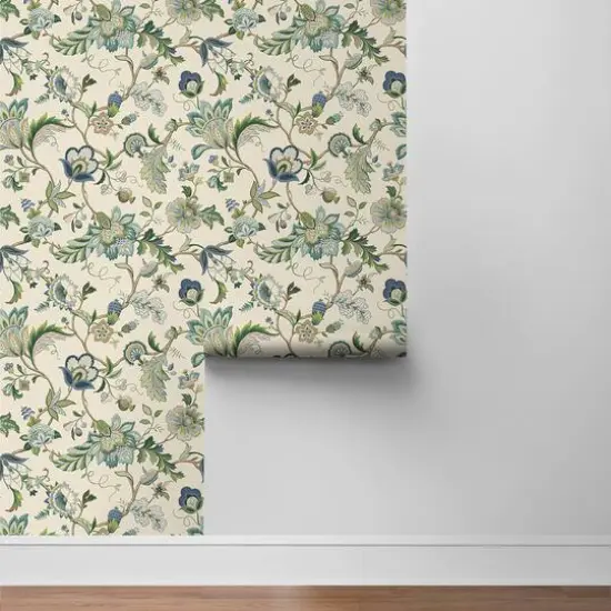 Surface Style Brissac Peel & Stick Wallpaper Blue Bonnet {7}