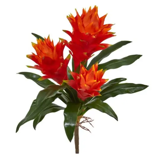 Orange Double Bromeliad Flower, 6ct. {1}