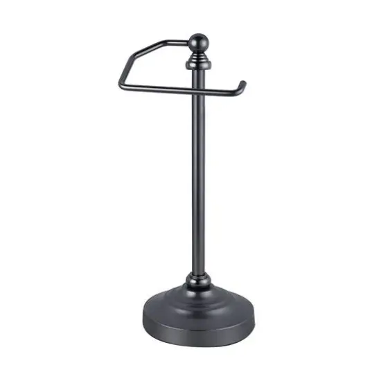 SunnyPoint 16.75" Black Nickel Deluxe Free Standing Heavy Weighted Countertop Fingertip Towel Holder Stand {1}